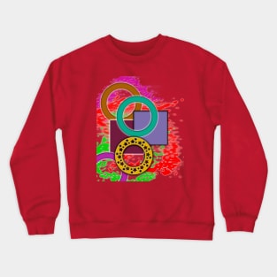 Different Pattern Crewneck Sweatshirt